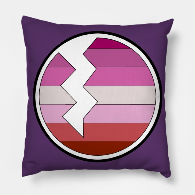 Lesbian Pride Pilot Pillow by The Family Plot