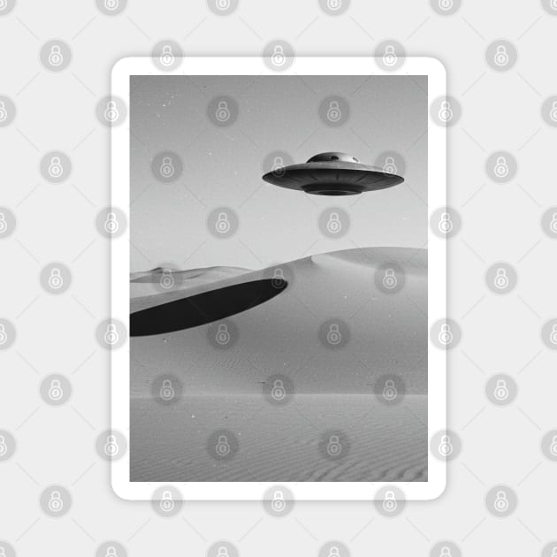 UFO in Desert Magnet by Megadorim