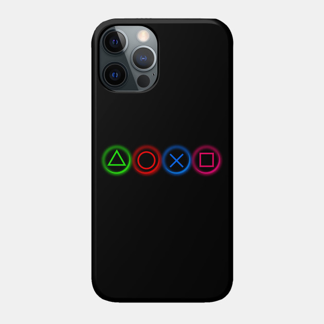PS4 Controller Buttons Neon - Playstation 4 - Phone Case