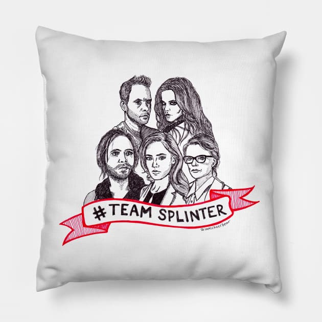 Team Splinter Pillow by iamcheerbear