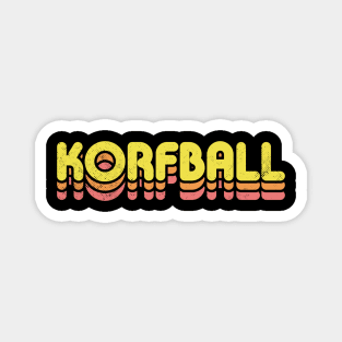 Retro Korfball Magnet