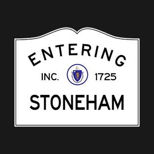 Stoneham Massachusetts Vintage Road Sign T-Shirt