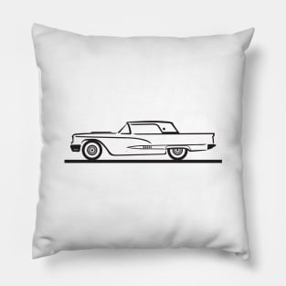 1958 Ford Thunderbird Hard Top Pillow