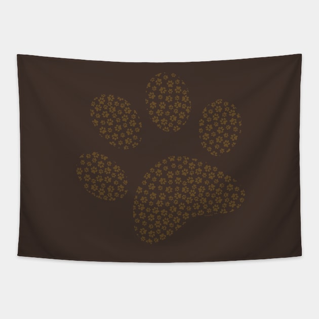 Cat Paw Pattern Tapestry by Destroyed-Pixel