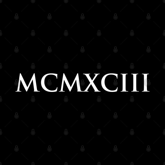 1993 MCMXCIII (Roman Numeral) by gemgemshop