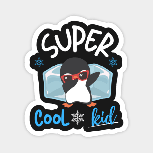 super cool kid penguin Magnet