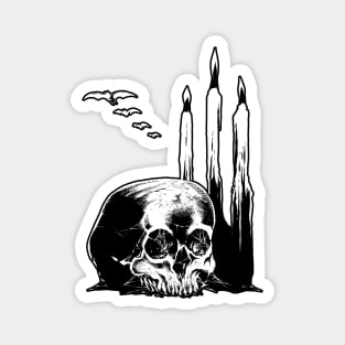 Skull and Candles Magnet
