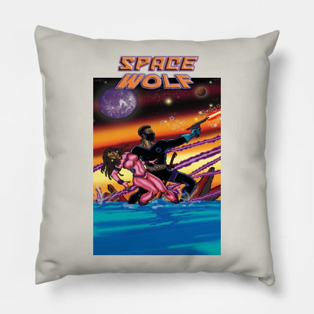 Space Wolf Pillow by Winston5