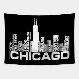 Vintage Chicago Skyline City Gameday Retro Vintage USA T-Shirt