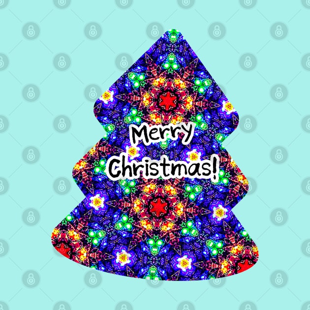Sparkling Christmas tree pattern. by PatternFlower