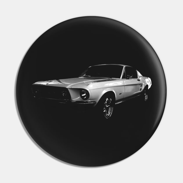 Ford Mustang Fastback Pin by hottehue