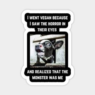 vegan power be kind to animals Magnet