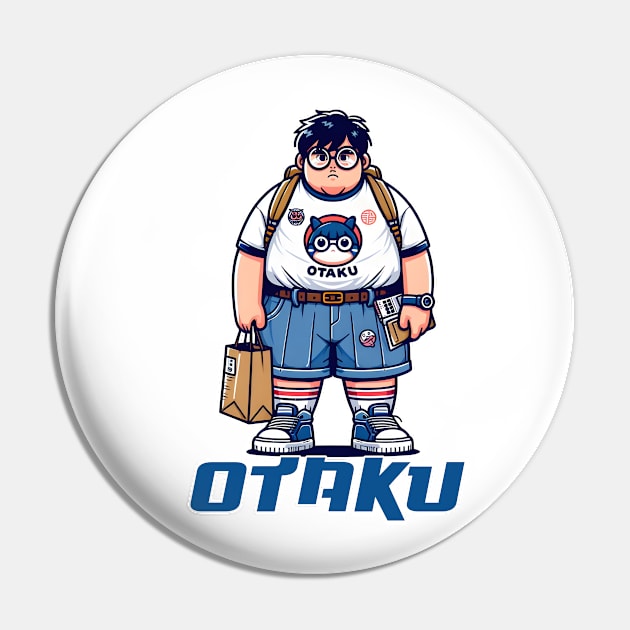 I am Otaku Pin by Rawlifegraphic