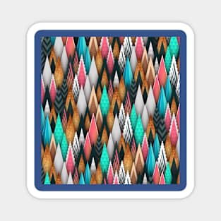 Colourful pattern Magnet