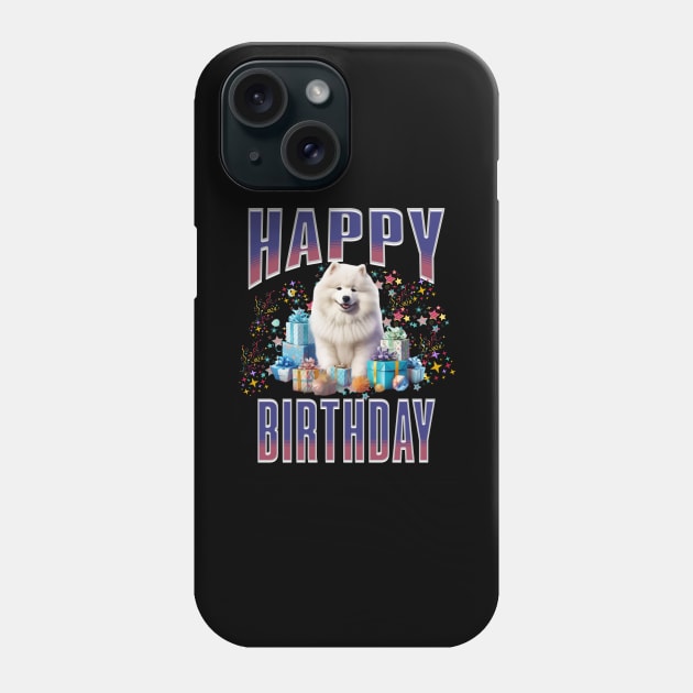 Samoyed: Happy Birthday Phone Case by HSH-Designing