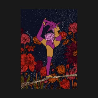 Halloween Witches Namaste Dancer Yoga T-Shirt