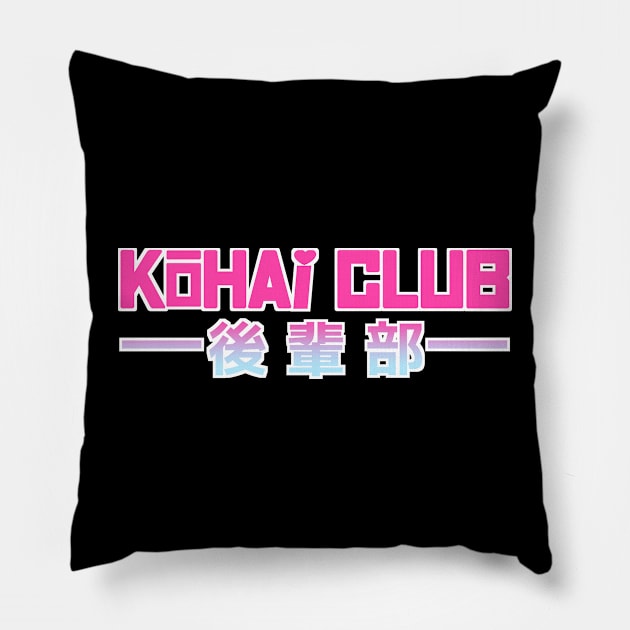 Kohai Club Pillow by Kyandeisu