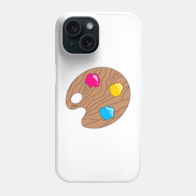 Pansexual Pride Paint Pallet Phone Case by SentABearToSpace 