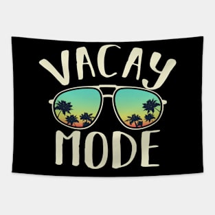 Vacay Mode Beach Summer Vacation Family Cool Glasses Tapestry