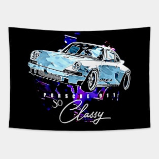 Porsche 911 So Classy Sport Car Tapestry