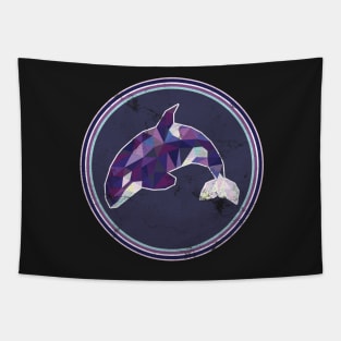 Orca Distressed Shirt: Cute Colorful Art Killer Whale Tapestry