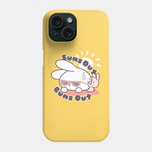 Cute Bunny Suns Out Buns Out | Loppi Tokki Relaxation Phone Case