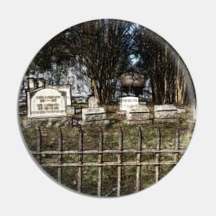 Cemetery Scene Pin