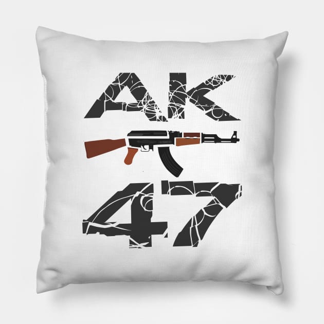 ak 47 Pillow by naeli8