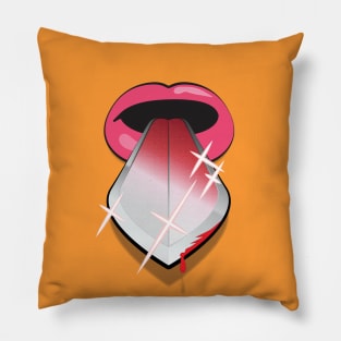 A Sharp Tongue Pillow