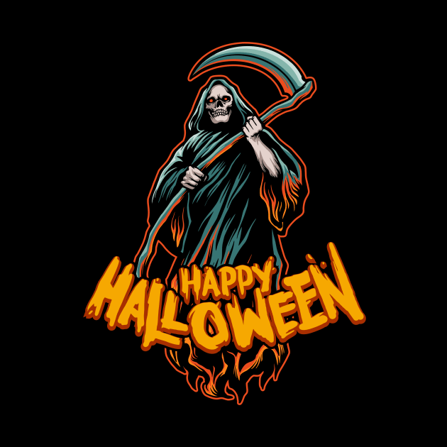 Scary Grim Reaper // Happy Halloween by SLAG_Creative