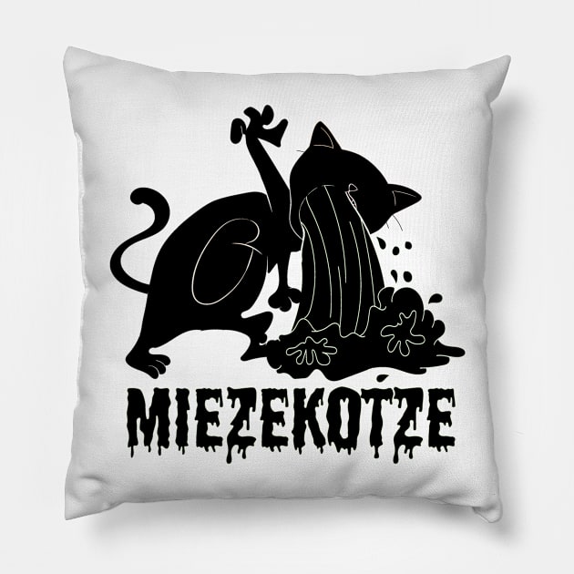 Miezekotze Pillow by HBfunshirts