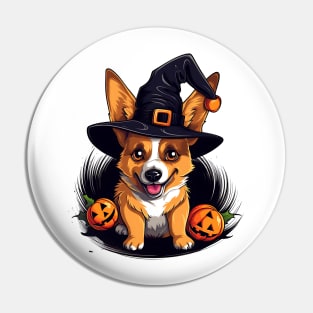 Halloween Pembroke Welsh Corgi Dog #2 Pin