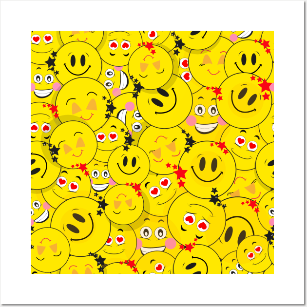 Cartoon Yellow Smiley Face Emoji Emoticon Surrendering in Fear Posters, Art  Prints by - Interior Wall Decor #1413892