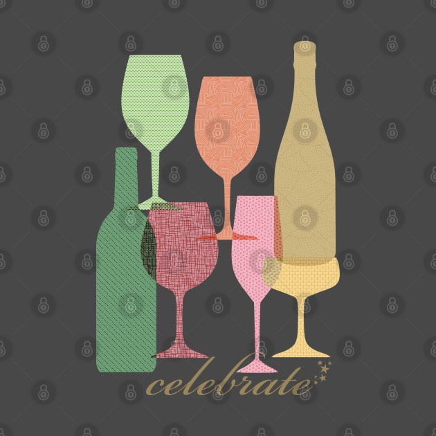 Celebrate Alcohol Wine Glasses by Lisa