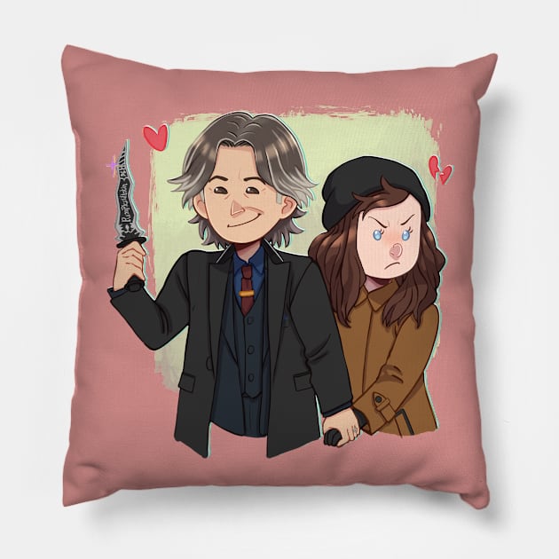 Rumbelle Dagger Pillow by staypee