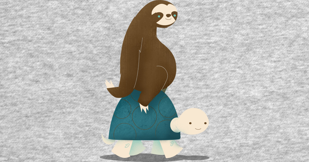 Slow Ride - Sloth - Baseball T-Shirt | TeePublic