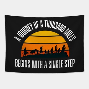 The Journey of a Thousand Miles Begins with a Single Step - Fellowship Tapestry