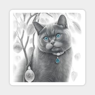 British Shorthair Sketch Magnet