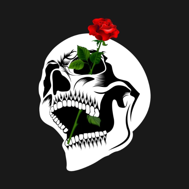 Skull and Rose by Erin's Witchy Wear