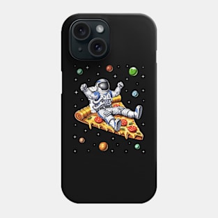 Astronaut Riding Pizza Slice Phone Case