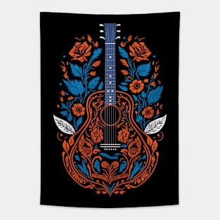 The Art Of Country Guitar Graphic Design Tapestry