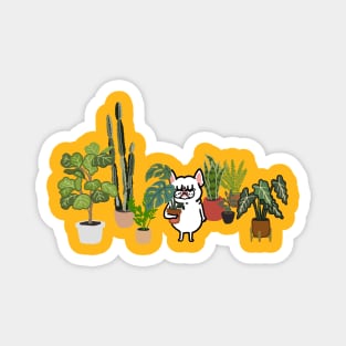 Frenchie and Plants Magnet