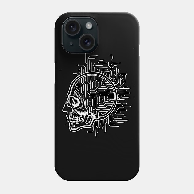 Circuithead Phone Case by The Purple Owl Cult