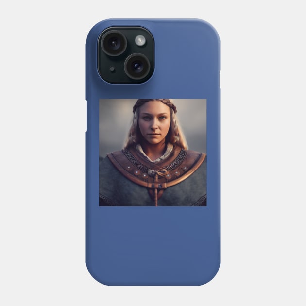 Viking Shield Maiden Phone Case by Grassroots Green