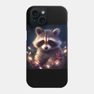 Cutie raccoon X-mas Phone Case