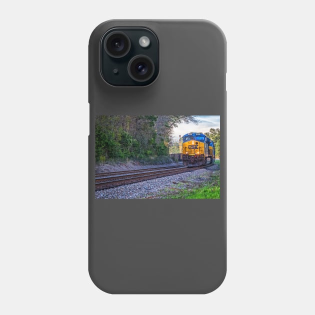 Train in South Carolina Phone Case by Gestalt Imagery