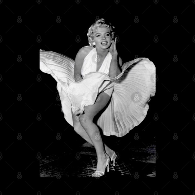 Marilyn Monroe Dress Blowing Up in Seven Year Itch Print by posterbobs