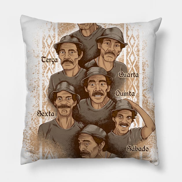 Madruga-Feira Pillow by RedBug01