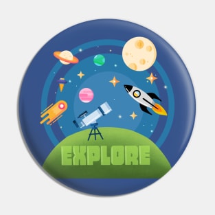 Explore the Adventure of Space Pin