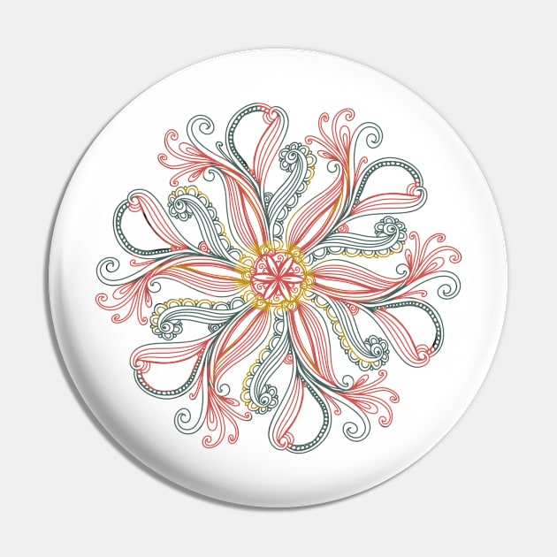 Boho Inspired Mandala Pin by Idanitee